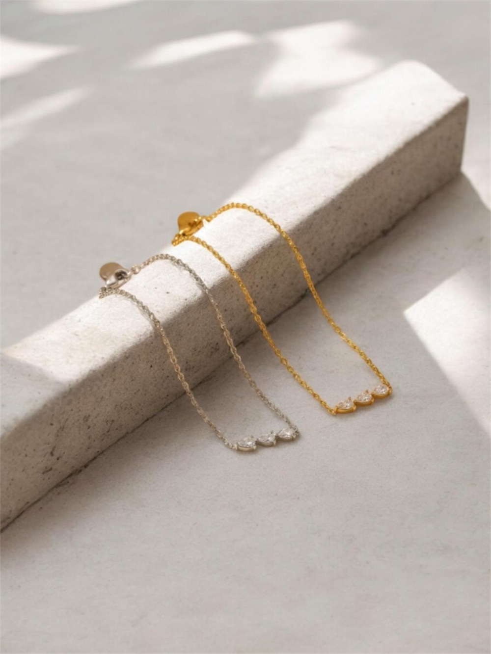 Trio Pear Bracelet NWT 18KT Gold Plated PVD Coated
